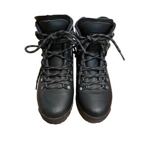 Vegetarian Shoes Snowdon Boot Made In Italy Hiking Boots MSRP $210 Sz 37‎ Black
